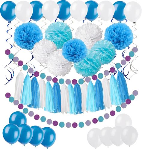 ZERODECO DIY Paper Pom Poms With Tissue Paper Tassel Polka Dot Garland