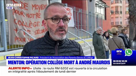 Menton Une Op Ration Coll Ge Mort Andr Maurois Pour D Noncer Le