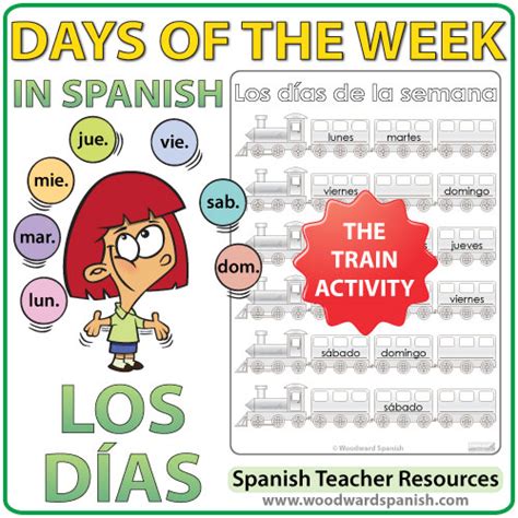 Spanish Days Of The Week Worksheets