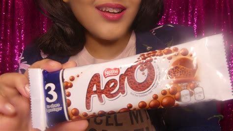 Asmr Eating Chocolate Aero Bar Eating Sounds 3dio Youtube