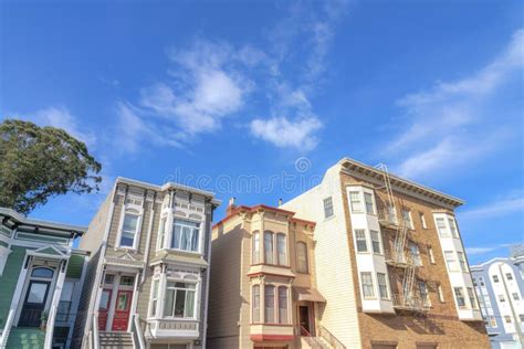 Neighborhood with Townhomes and Apartment Buildings in the San ...