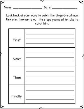 How To Catch The Gingerbread Man Writing Activity By Ms M Loves Coffee