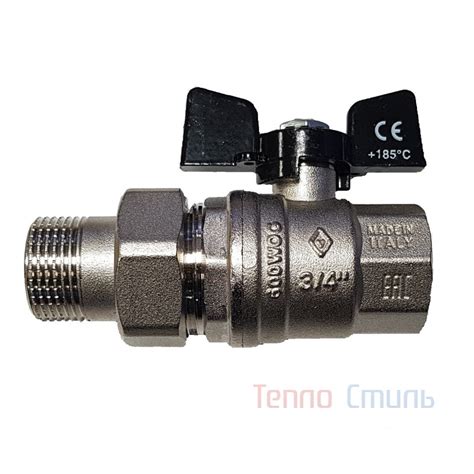 Кран шаровой Bugatti 3/4" серии 322 усиленный с американкой — купить в ...