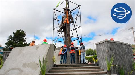 Monumento Al Minero Ya Se Encuentra En Su Nuevo Hogar Youtube