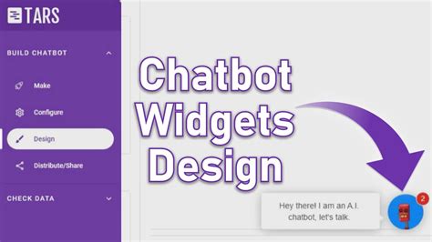 Customizing Widget Of Your Chatbots Tars Helpdocs Youtube