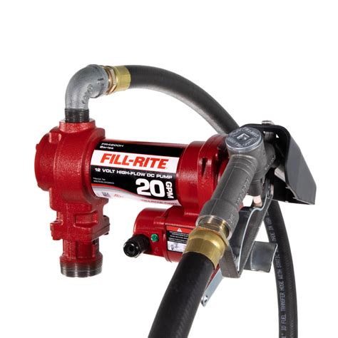 Fill Rite 12v Dc 20 Gpm Fuel Transfer Pump With Nozzle Fr4210h