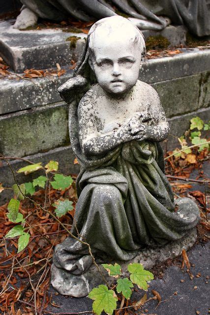 Forgotten Tomb Statue Of A Baby Girl Cimetiere Du Pere Lachaise Paris