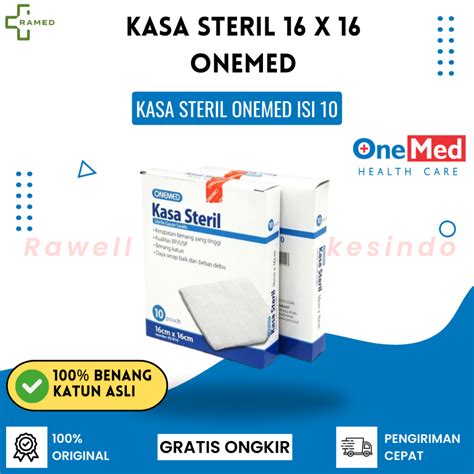 jual kasa steril  onemed steril gauze swab isi  pcs kassa