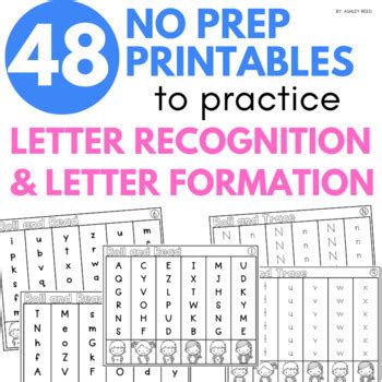 Alphabet Practice Worksheets - Roll and Read & Roll and Trace Printables