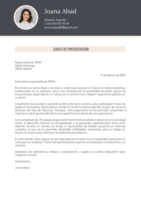 C Mo Hacer Una Carta De Presentaci N Para Pr Cticas