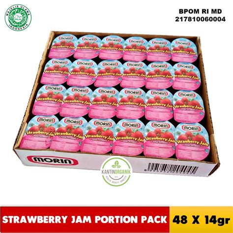 Jual Morin Portion Pack Strawberry Pineapple Blueberry Jam X