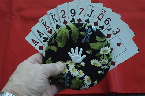 The Amazing Gripper Hand And Foot Playing Card Holder Floral Etsy