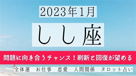 しし座♌2023年1月 │全体運・恋愛・仕事・人間関係 テーマ別タロットリーディング Lifeee占い動画