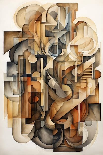 Premium AI Image | a painting of a complex composition of a composition ...