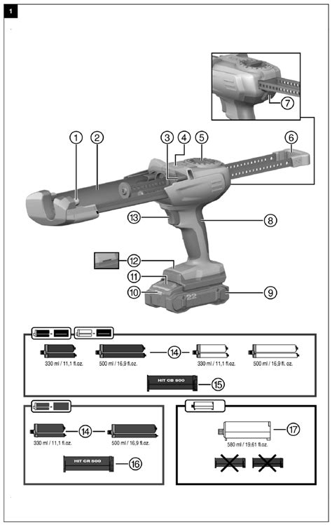 HILTI Nuron HDE 500-22 - Cordless Adhesive Dispenser Manual | ManualsLib