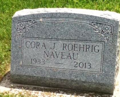 Cora J Roehrig Naveau 1933 2013 Mémorial Find a Grave