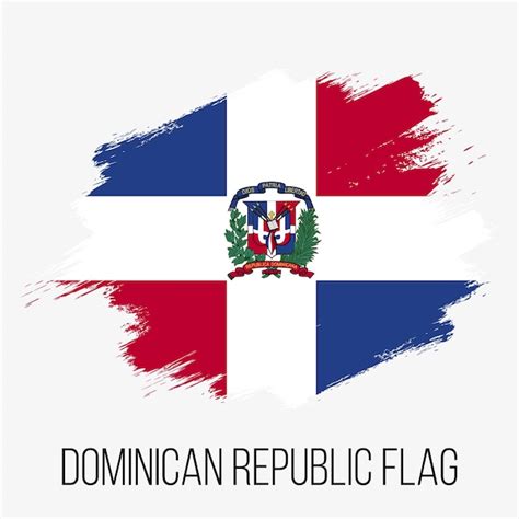 Premium Vector | Dominican Republic Vector Flag. Dominican Republic ...