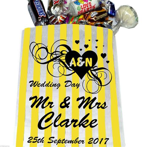 Personalised Candy Cart Sweet Bags For Your Wedding Sweet Cart Etsy Uk