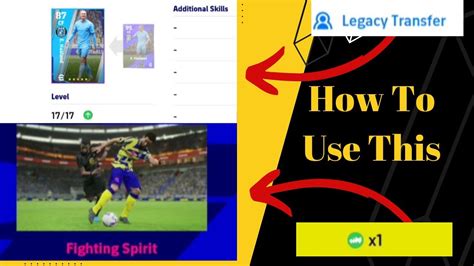 Efootball How To Use Legacy Transfer Skill Token Youtube