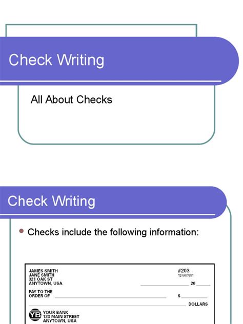 Check Writing: All About Checks | PDF | Cheque | Financial Technology