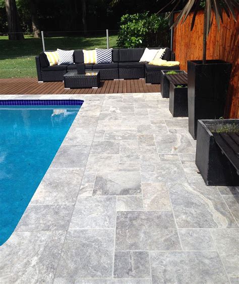 Silver Travertine Tiles The Hottest Stone Tiles Pavers Of