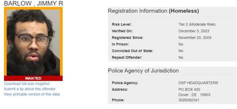 Delaware State Police S O A R Searching For Wanted Sex Offenders