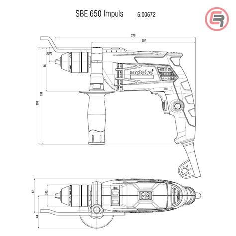 Metabo Bušilica SBE 650 Impuls R+L Vibraciona Elektronik 650W U Koferu ...