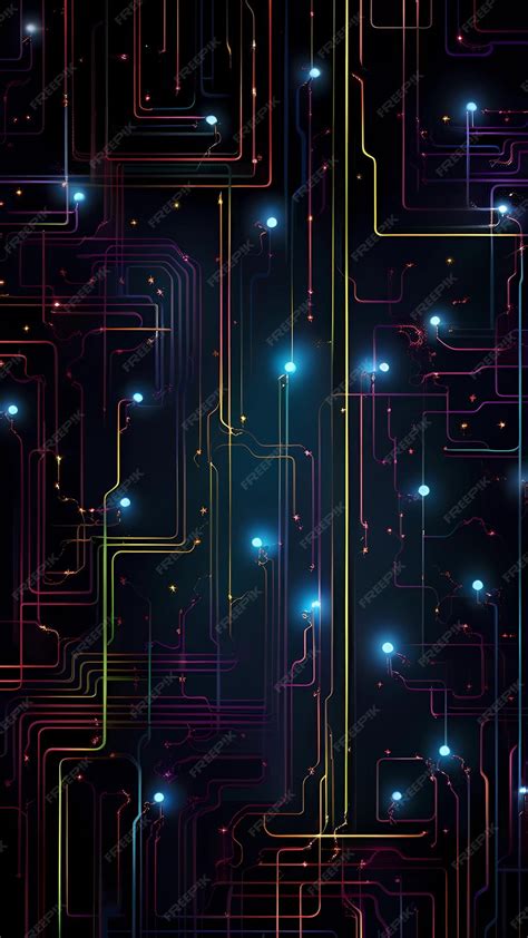 Premium AI Image | Electric circuit board design concept illustration