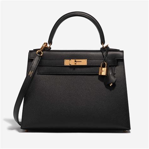 Hermès Kelly 28 Epsom Black SACLÀB