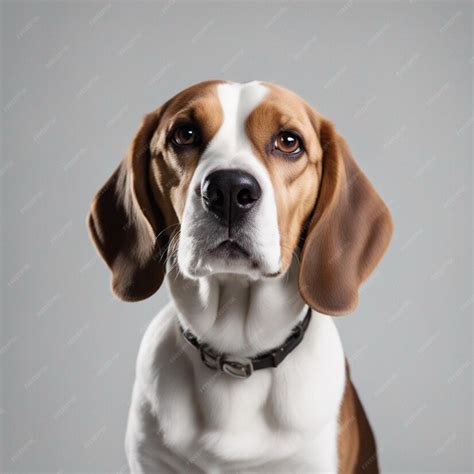 Premium AI Image | A hyper realistic beagle dog full body with white ...
