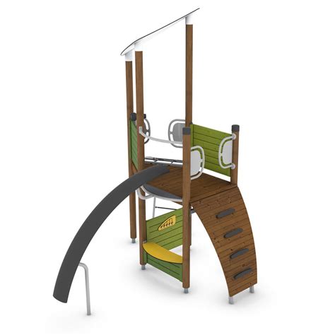 Toboggan Droit UNIPLAY GUMBO HAGS Aneby AB Pour Aire De Jeux En