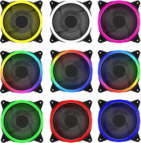 Uphere Mm Rgb Case Fan Pack High Airflow Led Quiet Edition For