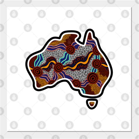 Aboriginal Map Artwork Map Posters And Art Prints Teepublic