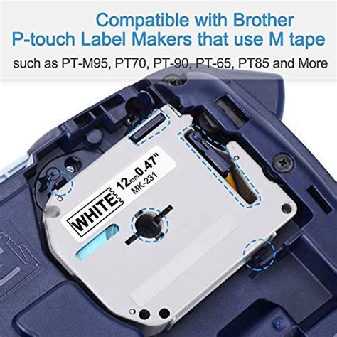 Labelife Compatible Label Tape Replace For Brother P Touch Mm