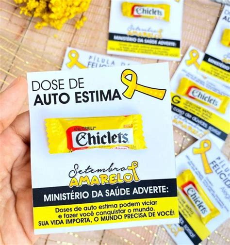 Setembro Amarelo Card Chiclete Elo Produtos Especiais