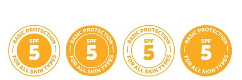 Spf 15 icon set isolated logo collection Vector Image