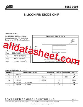 5082-0001 Datasheet(PDF) - Advanced Semiconductor
