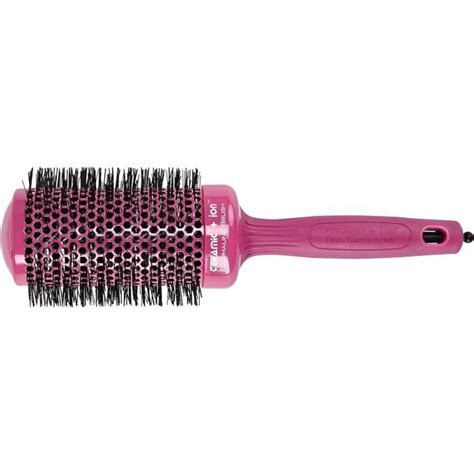 Ceramic Ion Brosse Thermale Ronde Diamètre 55mm Rose Antistatique