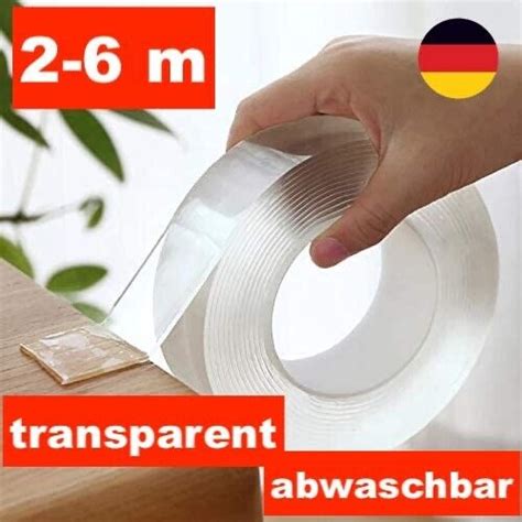 Doppelseitiges Klebeband Transparent Nano Band Tape Beidseitig Extra