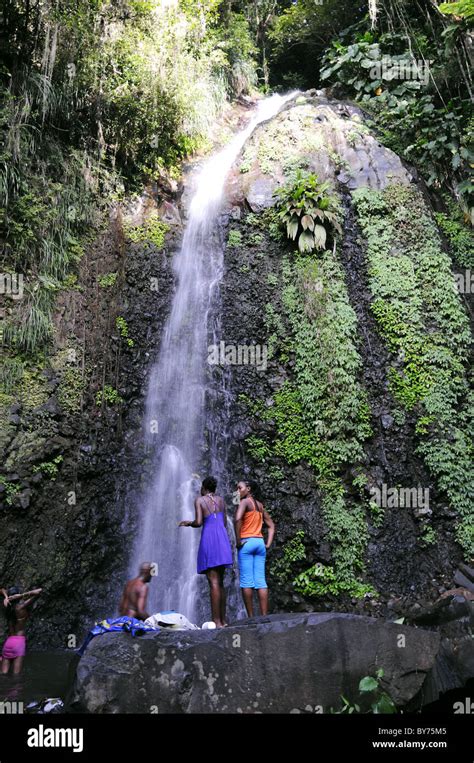 Trinity Falls, Saint Vincent, Caribbean Stock Photo - Alamy