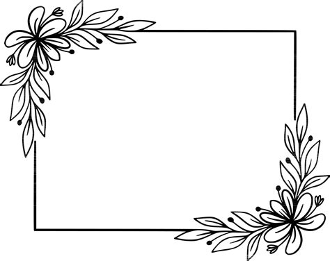 floral square frame illustration 24619416 Vector Art at Vecteezy