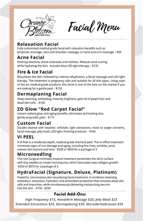 Facials New Port Richey Fl Orange Blossom Aesthetics