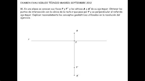 Ejercicio Evau Madrid Septiembre B Curvas C Nicas Elipse