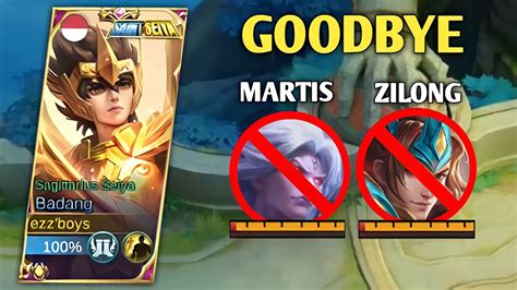 BADANG VS MARTIS ZILONG TOP GLOBAL BADANG BEST BUILD 2023 YouTube