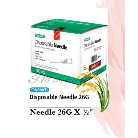 Jual Disposable Needle Onemed 26G Jarum Suntik Shopee Indonesia