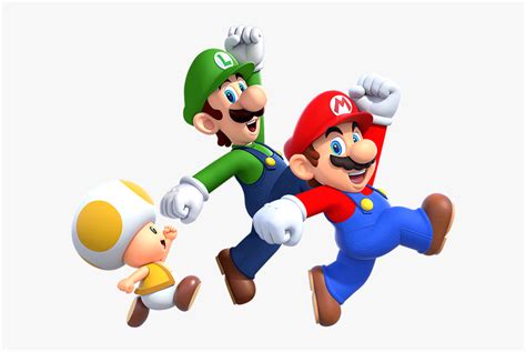 Super Mario Bros Deluxe Characters, HD Png Download - kindpng