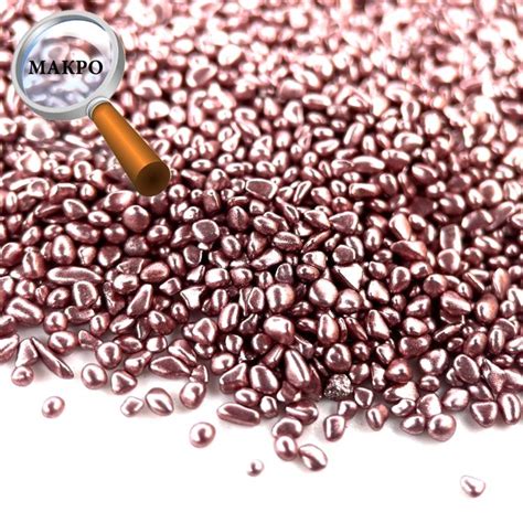 Стеклянные камушки мелкие перламутровые пудровые, 100 г G418 Epoxy ...