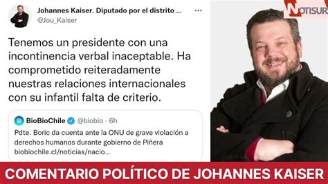 Comentario político de Johannes Kaiser YouTube