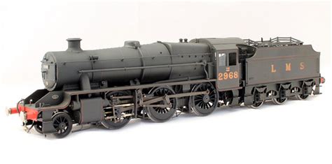 CHOWBENT O GAUGE KIT BUILT LMS BLACK STANIER 2-6-0 MOGUL LOCOMOTIVE ...