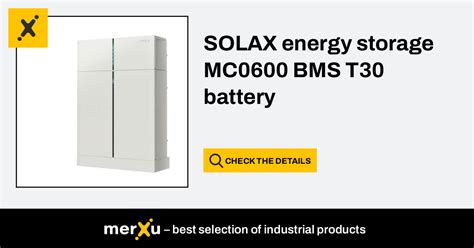 SOLAX Energy Storage MC0600 BMS T30 Battery MerXu